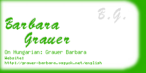 barbara grauer business card